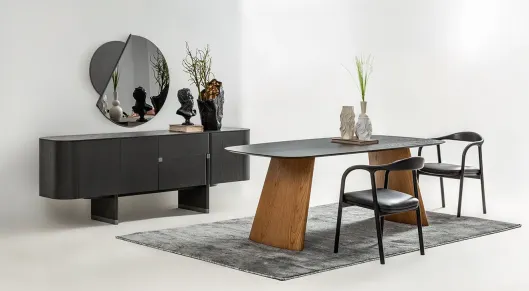 Product img 2, Delta Antrasit Meşe Yemek Odası Takımı